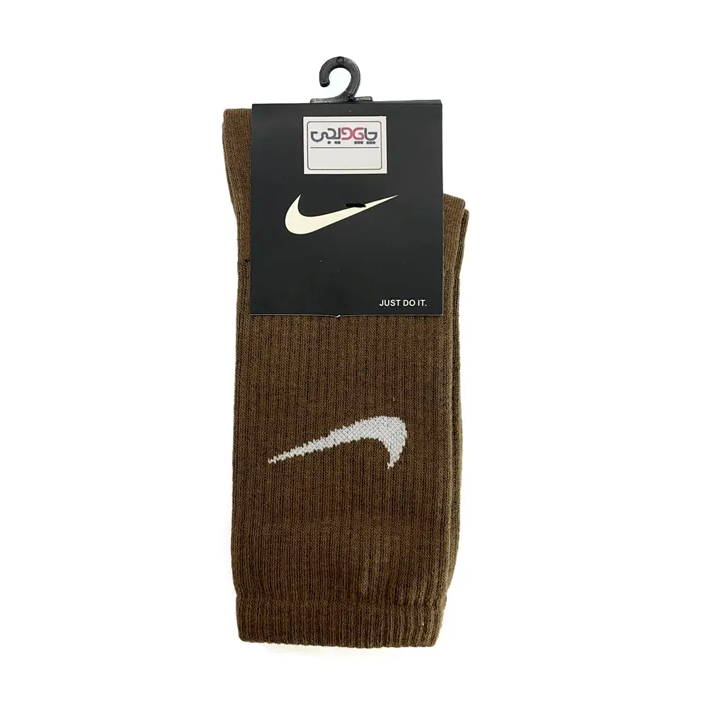 جوراب ساقدار نایک قهوه ای