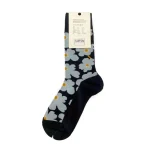 جوراب طرح گلهای ابی