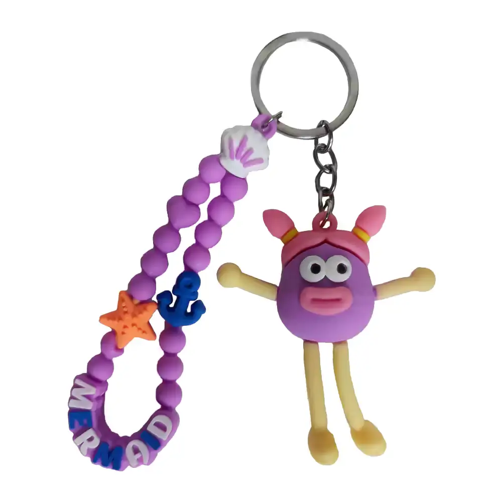 جاکلیدی سیلیکونی دهن گشاد بنفش