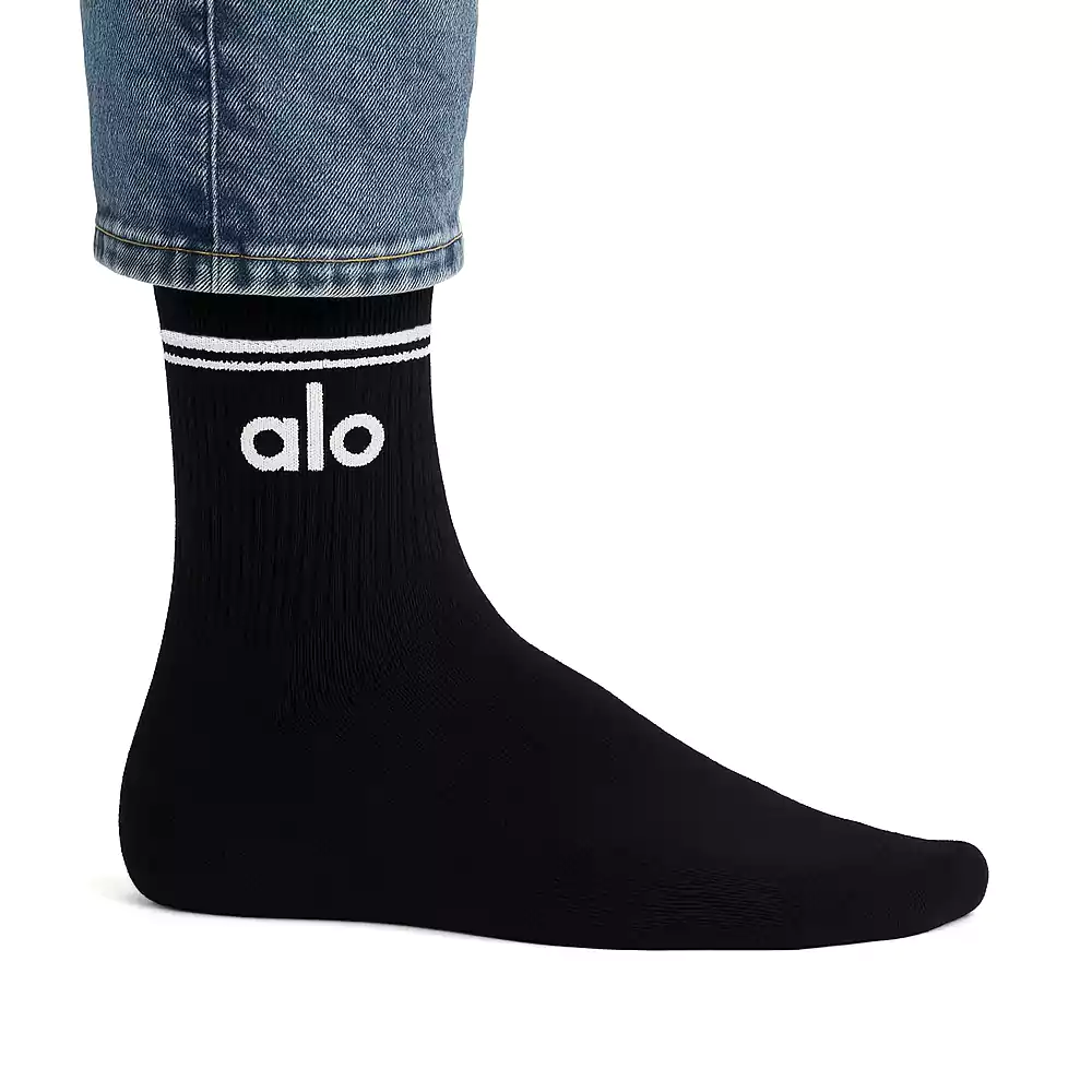 جوراب ساقدار الو رنگ مشکی