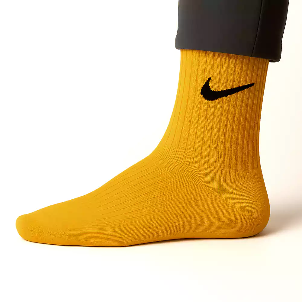 جوراب ساقدار زرد نایک