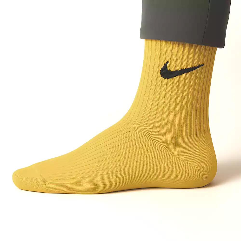 جوراب ساقدار لیمویی نایک