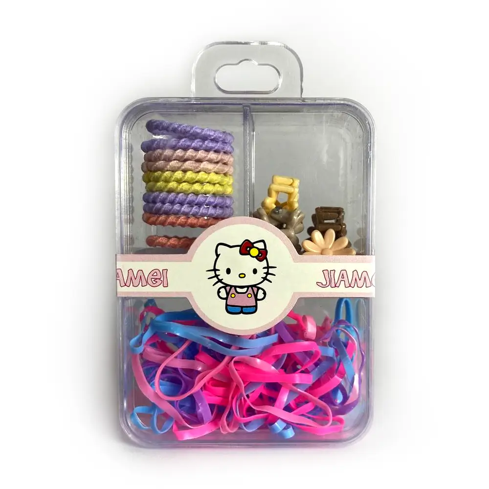 کش رنگارنگ و گیره دخترانه کیتی